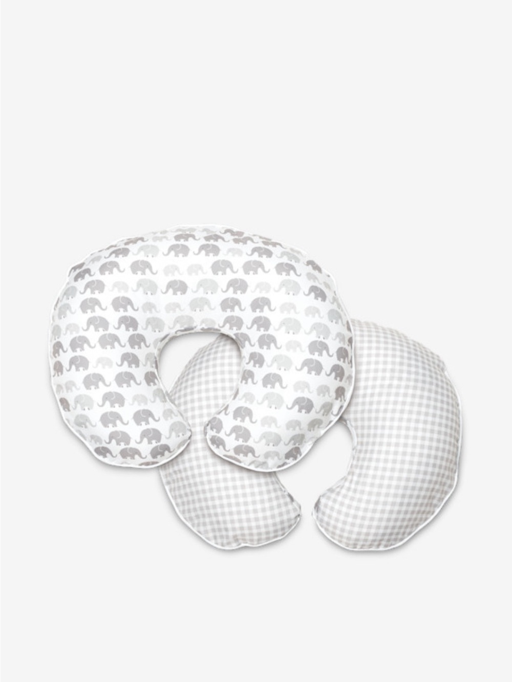 Boppy Premium Nursing Support Pillow Cover - Grey Elephants Plaid